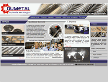 Tablet Screenshot of dumetal.com.br